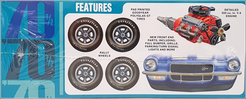 AMT 1/25 Scale Unbuilt Kit AMT1155/12 - '70 1/2 Chevrolet Camaro Z/28