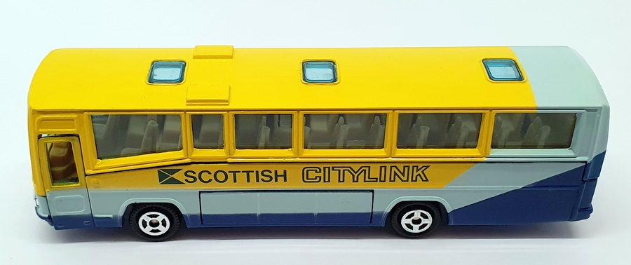 Corgi Appx 17cm Long Diecast C769/7 - Volvo Bus Scottish Citylink - Yellow/Blue
