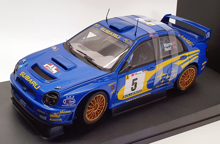 AutoArt 1/18 Scale diecast  80191 Subaru Impreza WRC 2001 Burns Reid Portugal