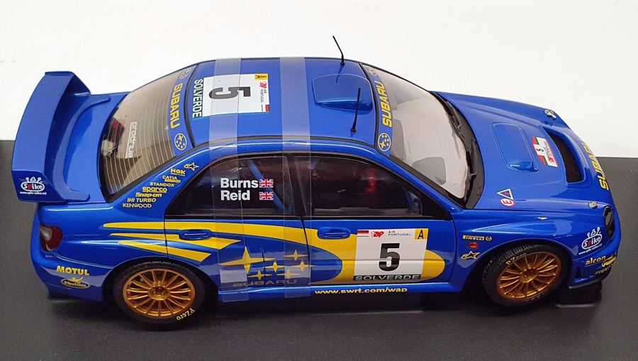 AutoArt 1/18 Scale diecast  80191 Subaru Impreza WRC 2001 Burns Reid Portugal