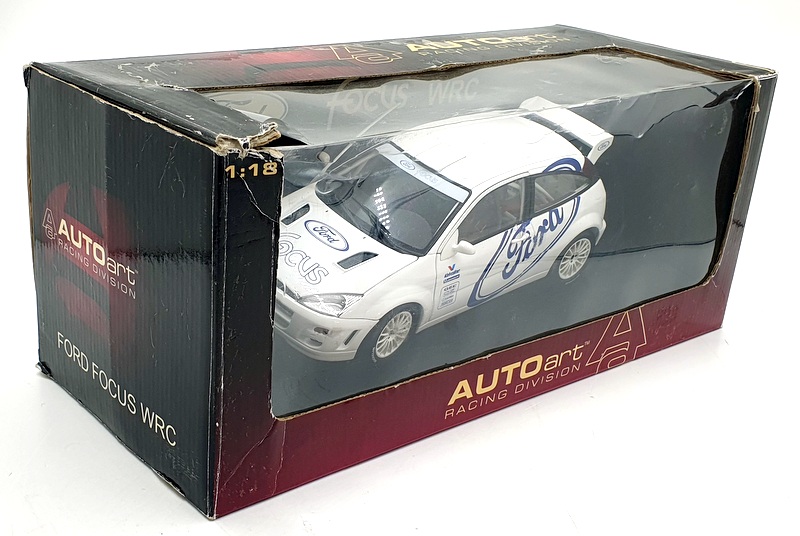 Autoart 1/18 Scale Diecast 89912 - Ford Focus WRC 99 Test Car - White Autoart 1/18 Scale Diecast 89912 - Ford Focus WRC 99 Test Car - White