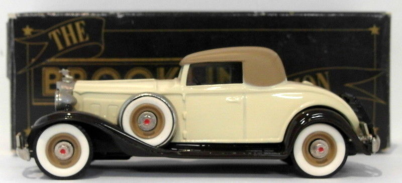 Brooklin 1/43 Scale BRK6 012  - 1932 Packard Light 8 Coupe Cream/Tan