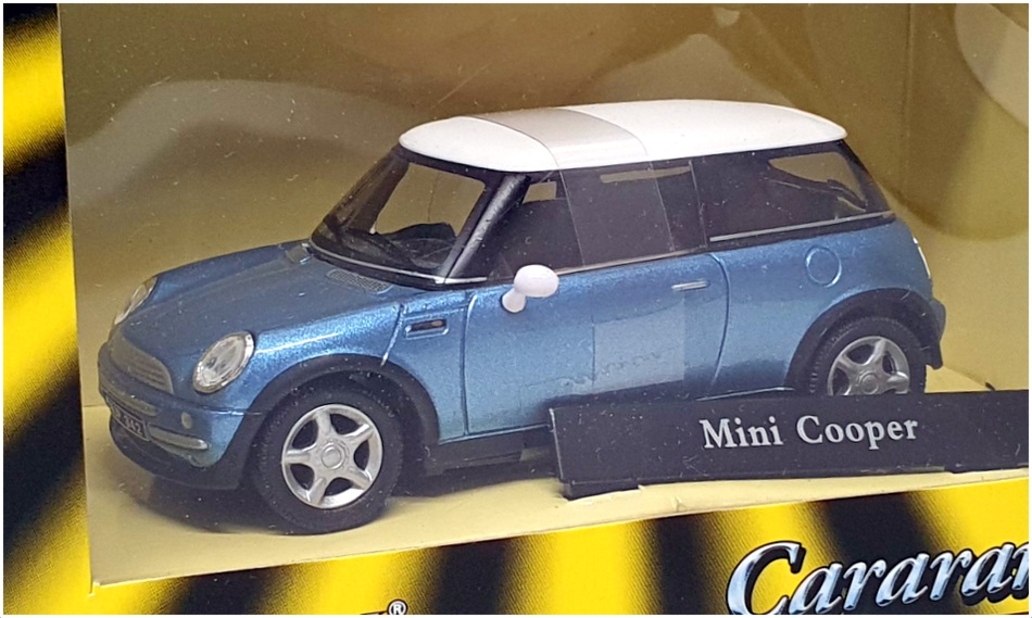 Cararama Atos 1/43 Scale 143nd - Mini Cooper - Met Blue/White