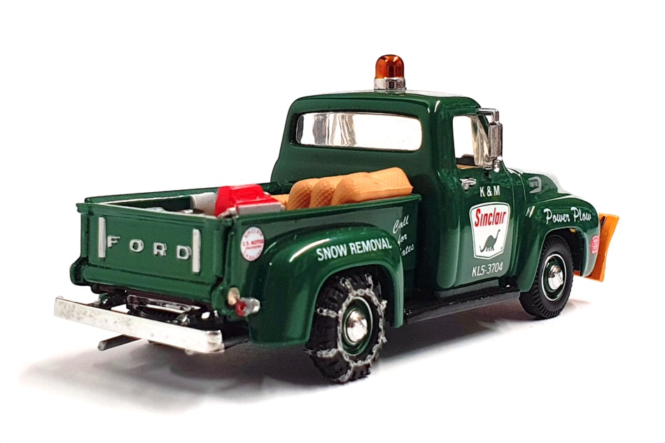 Matchbox 1/43 Scale YRS04-M - 1954 Ford F-100 Snow Plough Sinclair - Green