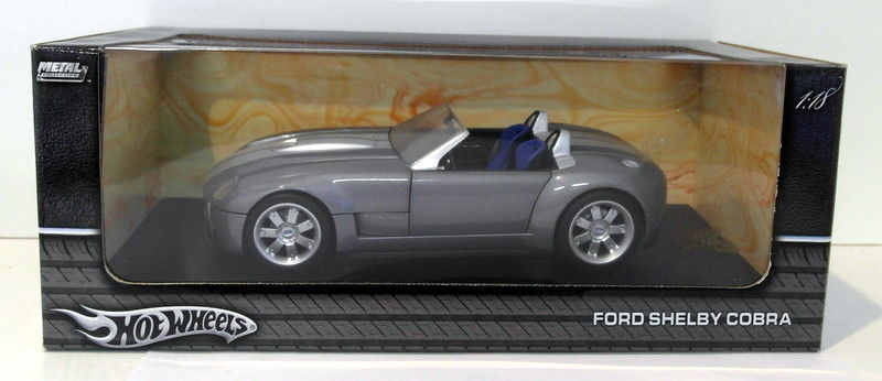 Hot Wheels 1/18 Scale Diecast - G7220 Ford Shelby Cobra Silver