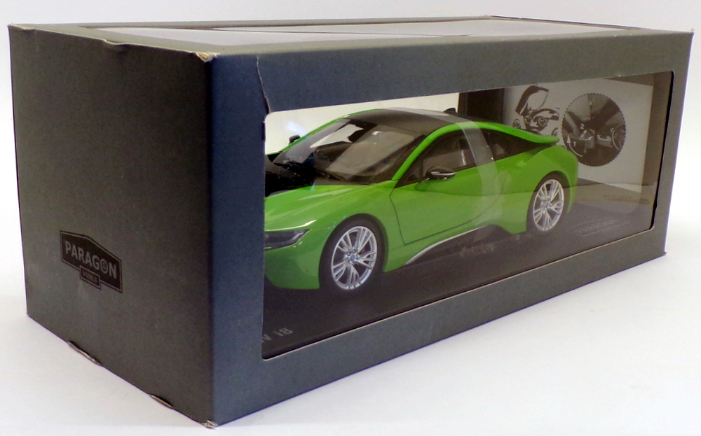 Paragon 1/18 Scale Diecast - PA-97086 BMW i8 Java Green