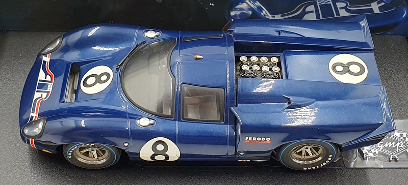 GMP 1/18 Scale Diecast 12008 - 1969 Daytona Air T70 Lola Coupe #8 Leslie