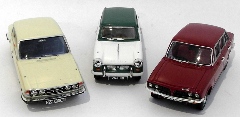 Vanguards 1/43 Scale Diecast TC1003 - Triumph 3 Piece Set Dolomite Herald & 2000