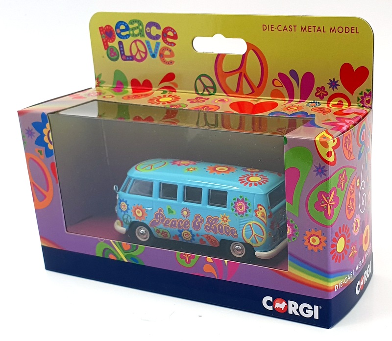 Corgi 1/43 Scale Model Car CC02738 - Volkswagen Camper Van Peace Love & Freedom Corgi 1/43 Scale Model Car CC02738 - Volkswagen Camper Van Peace Love & Freedom