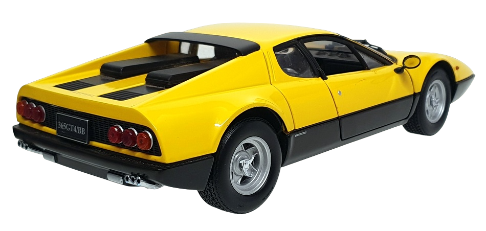 Kyosho 1/18 Scale Diecast DC21823R - Ferrari 512BB - Yellow