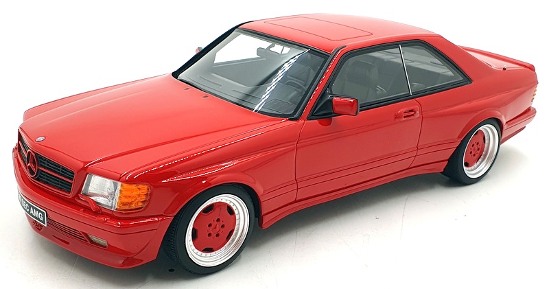 Otto Mobile 1/18 Scale Resin OT995 - Mercedes-Benz W126 560 SEC AMG - Red