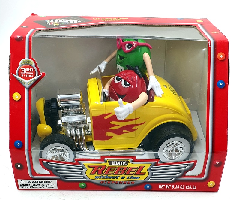 M&Ms 10558 - Rebels without a Clue Candy Dispenser Car - Yellow M&Ms 10558 - Rebels without a Clue Candy Dispenser Car - Yellow