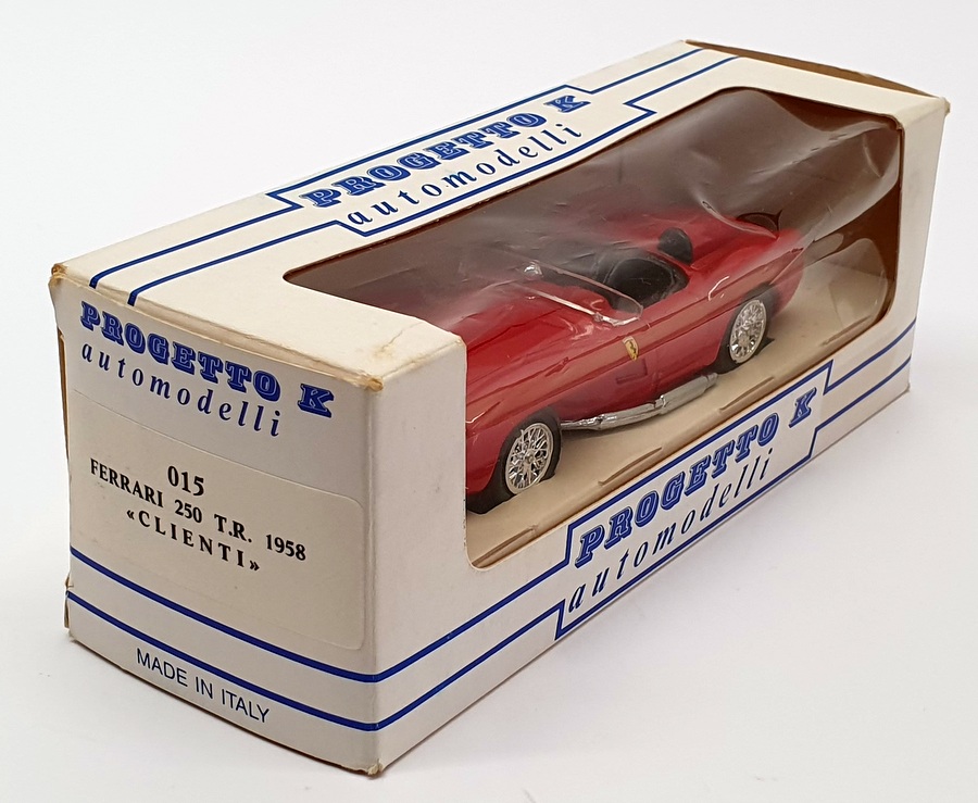 Progetto K 1/43 Scale Diecast 015 - 1958 Ferrari 250 TR Clienti - Red