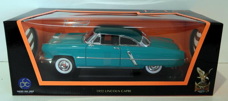 Lucky Diecast 1/18 Scale 92808 1952 Lincoln Capri Two Tone Green