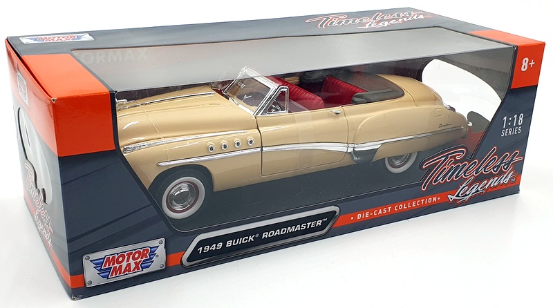 Motormax 1/18 Scale diecast 73116 - 1949 Buick Roadmaster - Beige Motormax 1/18 Scale diecast 73116 - 1949 Buick Roadmaster - Beige