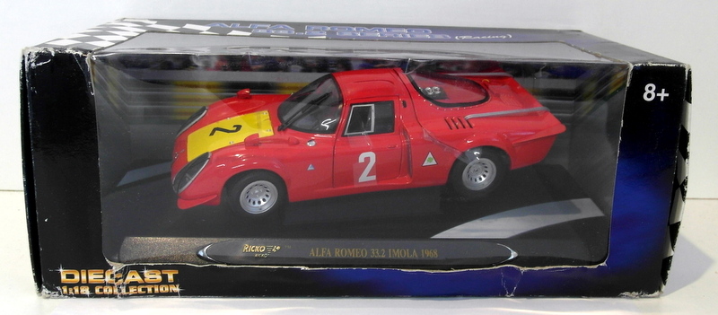 RICKO 1/18 SCALE 32146 - ALFA ROMEO 33.2 SERIES RACING IMOLA