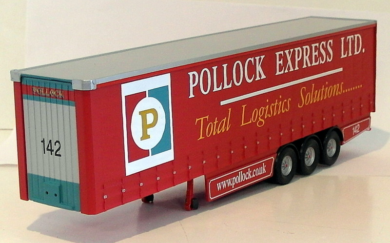 Corgi 1/50 Scale CC19905 - Curtainside Trailer - Pollock Scotrans Ltd.
