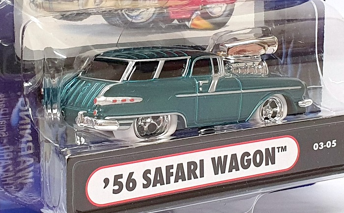 Muscle Machines 1/64 Scale 71161 03-05 - 1956 Pontiac Safari Wagon - Green Muscle Machines 1/64 Scale 71161 03-05 - 1956 Pontiac Safari Wagon - Green