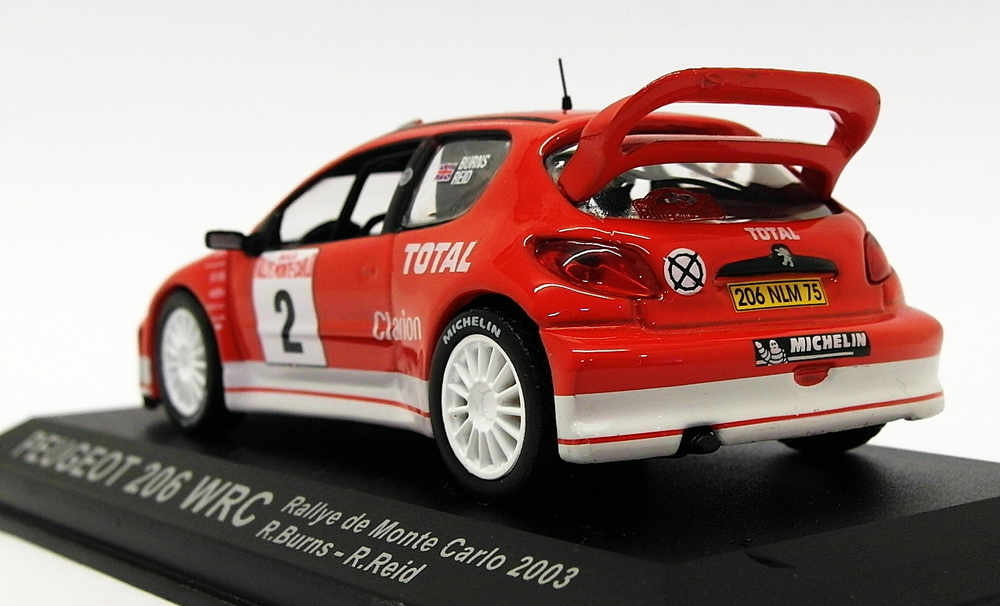 Altaya 1/43 Scale AL01419B - Peugeot 206 WRC - Monte Carlo Rally 2003 Altaya 1/43 Scale AL01419B - Peugeot 206 WRC - Monte Carlo Rally 2003