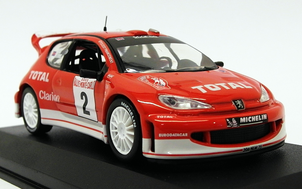 Altaya 1/43 Scale AL01419B - Peugeot 206 WRC - Monte Carlo Rally 2003 Altaya 1/43 Scale AL01419B - Peugeot 206 WRC - Monte Carlo Rally 2003