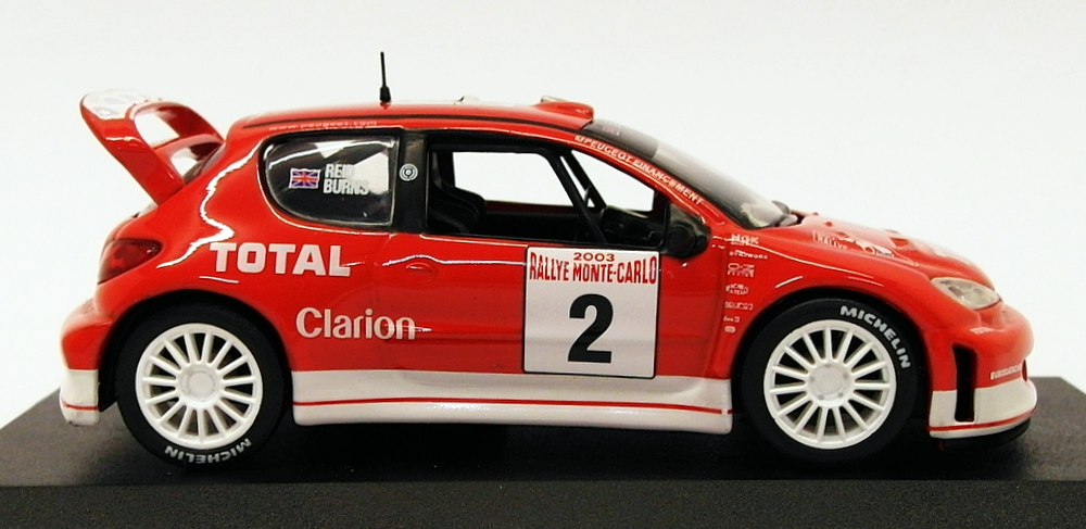 Altaya 1/43 Scale AL01419B - Peugeot 206 WRC - Monte Carlo Rally 2003 Altaya 1/43 Scale AL01419B - Peugeot 206 WRC - Monte Carlo Rally 2003