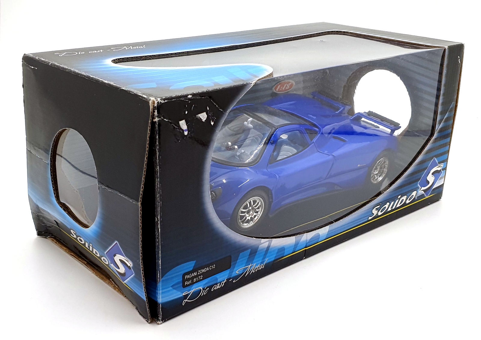 Solido 1/18 Scale 8172 - Pagani Zonda C12 - Blue | eBay