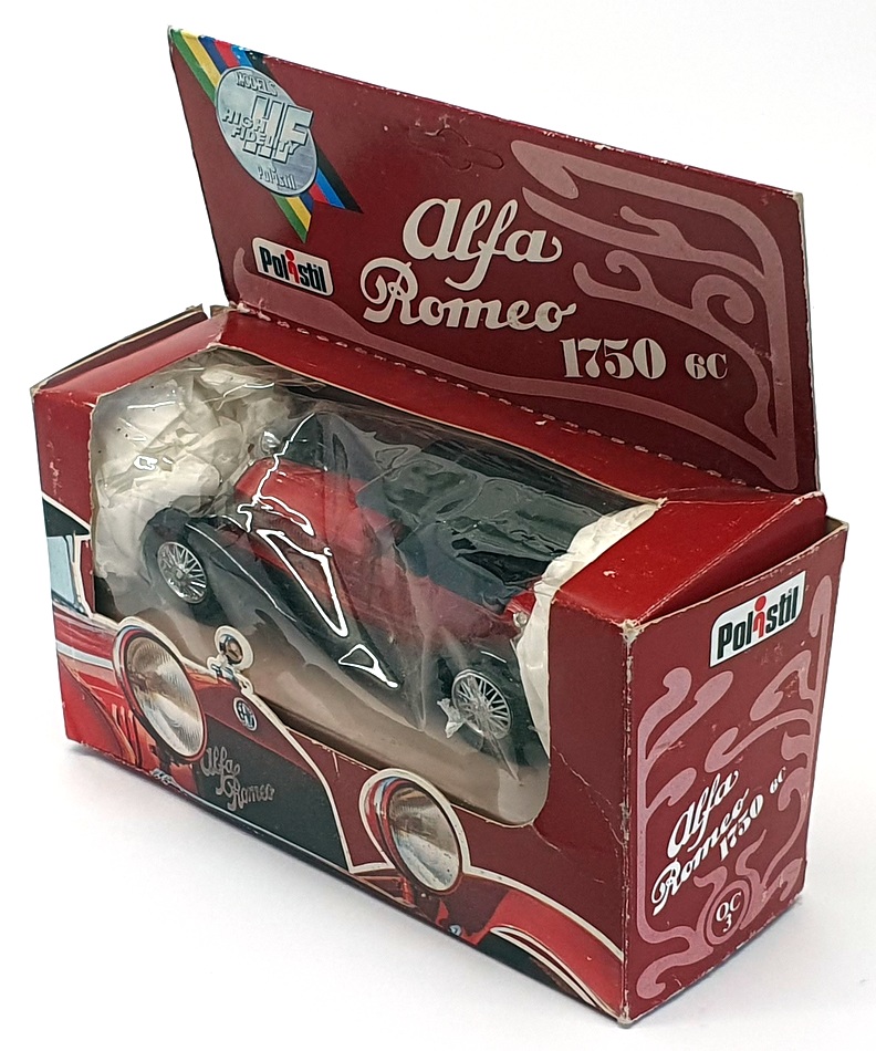 Polistil 12cm Long Diecast Model Car OC3 - Alfa Romeo 1750 6C - Red