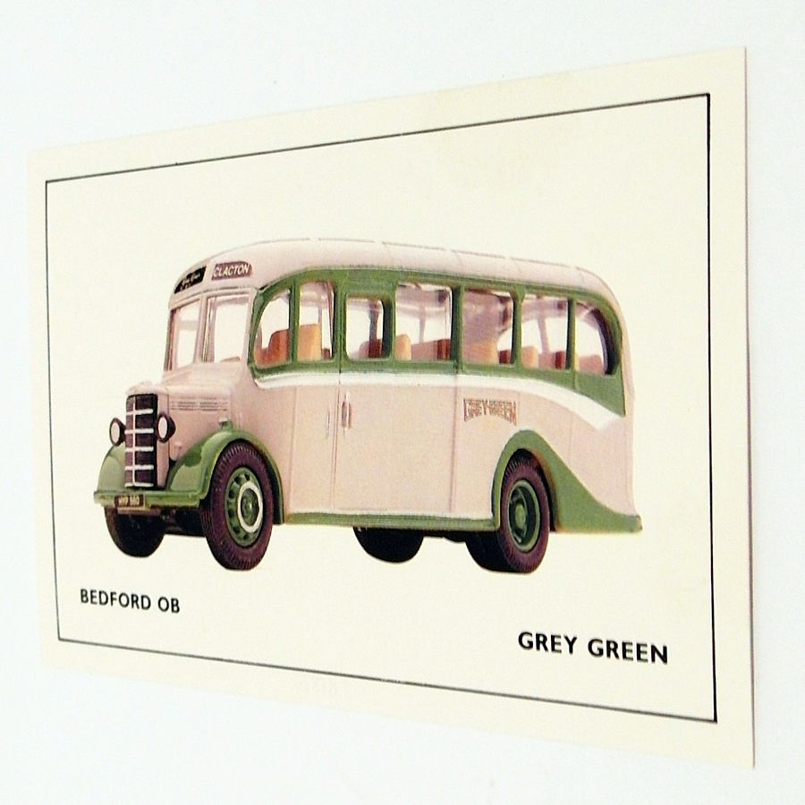 Corgi 1/50 Scale Model Bus 98163 - Bedford OB - Grey Green