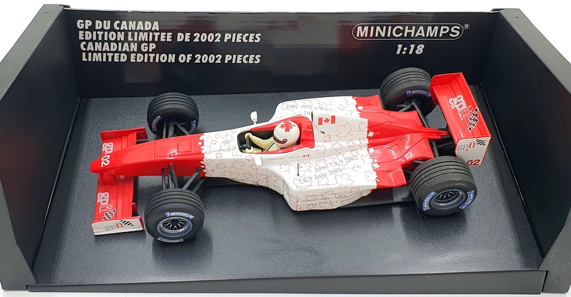Minichamps 1/18 Diecast AC8020300 Canadian GP Event Car 2002