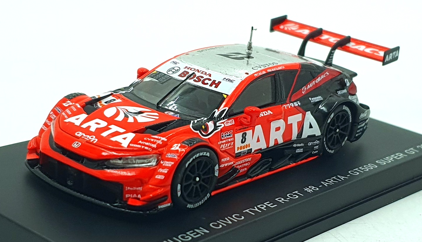 Spark Model 1/64 Scale 64SGT25008 - 2025 Honda Civic Type R-GT #8 GT500 Super GT Spark Model 1/64 Scale 64SGT25008 - 2025 Honda Civic Type R-GT #8 GT500 Super GT