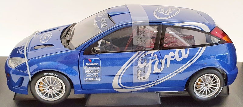 AutoArt 1/18 Scale Diecast 89910 - Ford Focus WRC '99 Presentation - Blue