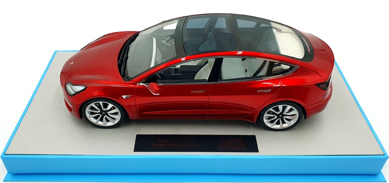 LS Collectibles 1/18 Scale Resin LS074A - Tesla Model 3 - Red