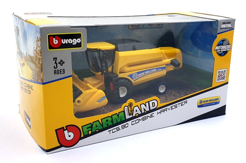 Burago 18cm long 18-31721 - New Holland TCS.90 Combine Harvester - Yellow Burago 18cm long 18-31721 - New Holland TCS.90 Combine Harvester - Yellow
