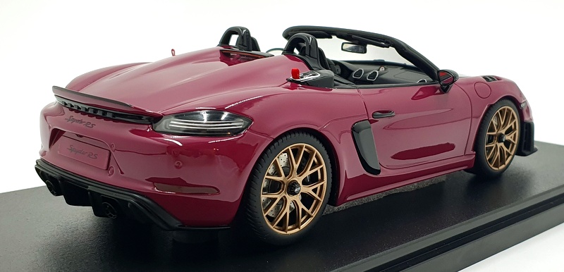 GT Spirit 1/18 Scale Resin GT486 - Porsche 718 Spyder RS WP - Dark Pink