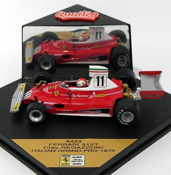 Quartzo 1/43 Scale 4032 - F1 Ferrari 312T Italian GP 1975 - #11 Clay Regazzoni Quartzo 1/43 Scale 4032 - F1 Ferrari 312T Italian GP 1975 - #11 Clay Regazzoni