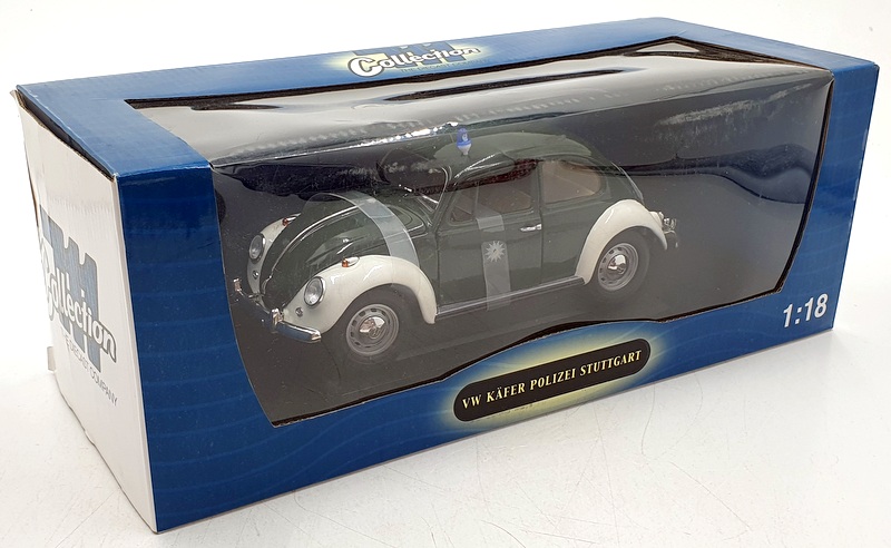 Road Signature 1/18 Scale Diecast 71101 - VW Beetle Kafer Polizei Stuttgart