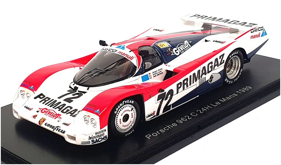 Spark 1/43 Scale Resin S9878 - Porsche 962 C #72 24h Le Mans 1989