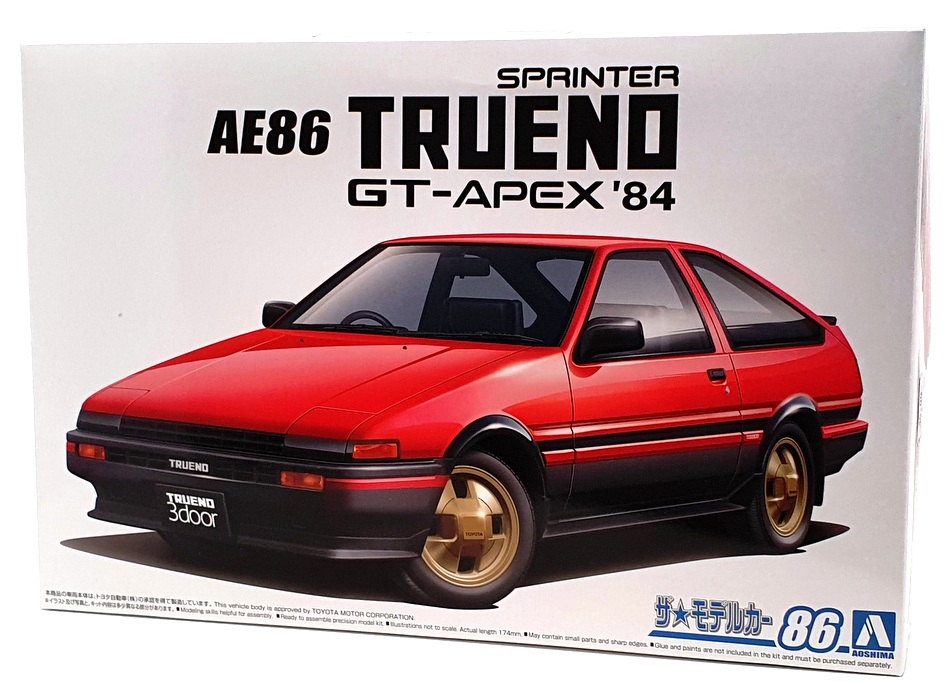 Aoshima 1/24 Scale Kit 05969 - 1984 Toyota AE86 Trueno
