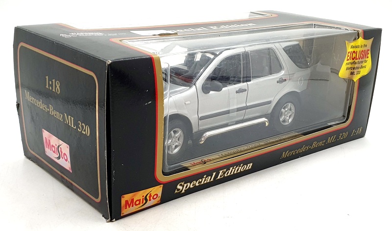 Maisto 1/18 Scale Diecast 31847 - Mercedes ML320 1997 - Silver | eBay
