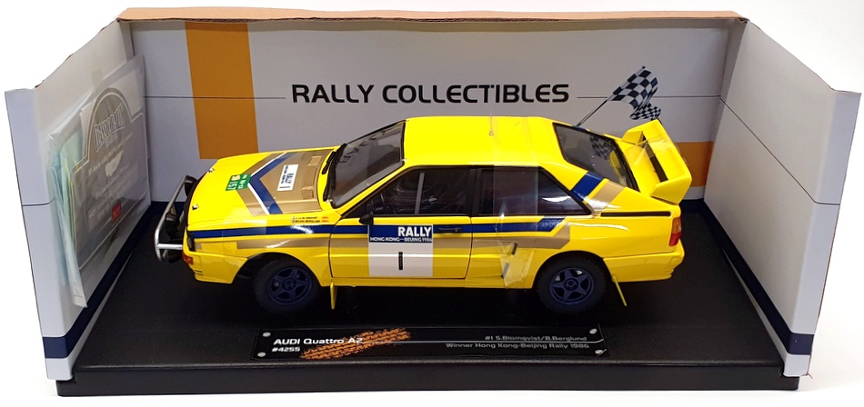 Sun Star 1/18 Scale 4255 - Audi Quattro A2 - #1 Winner Beijing Rally 1986