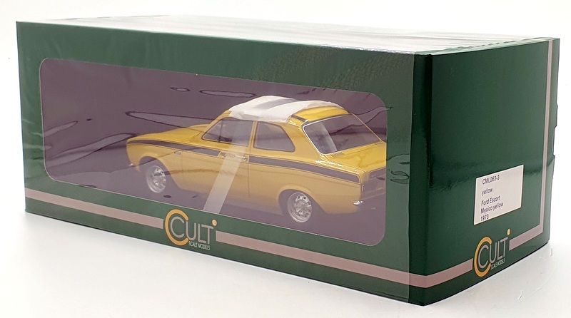 Ford Escort Mexico 1973 Jaune – Cult Models 1/18 – CML063-3 – Résine Neuve
