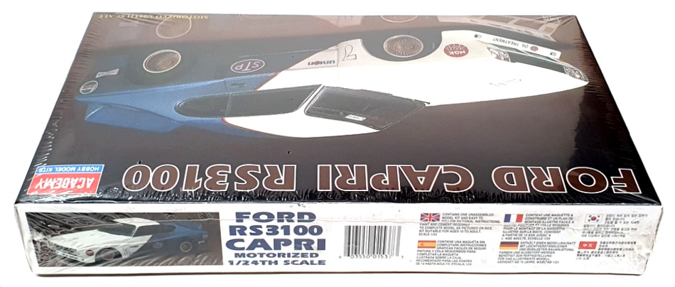 Academy Minicraft 1/24 Scale Kit 1537 - Ford Capri RS3100 Motorized - SEALED