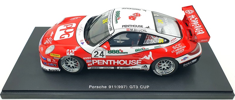 Autoart 1/18 Scale Diecast 80784 Porsche 911 997 GT3 Cup 2007 Penthouse #24