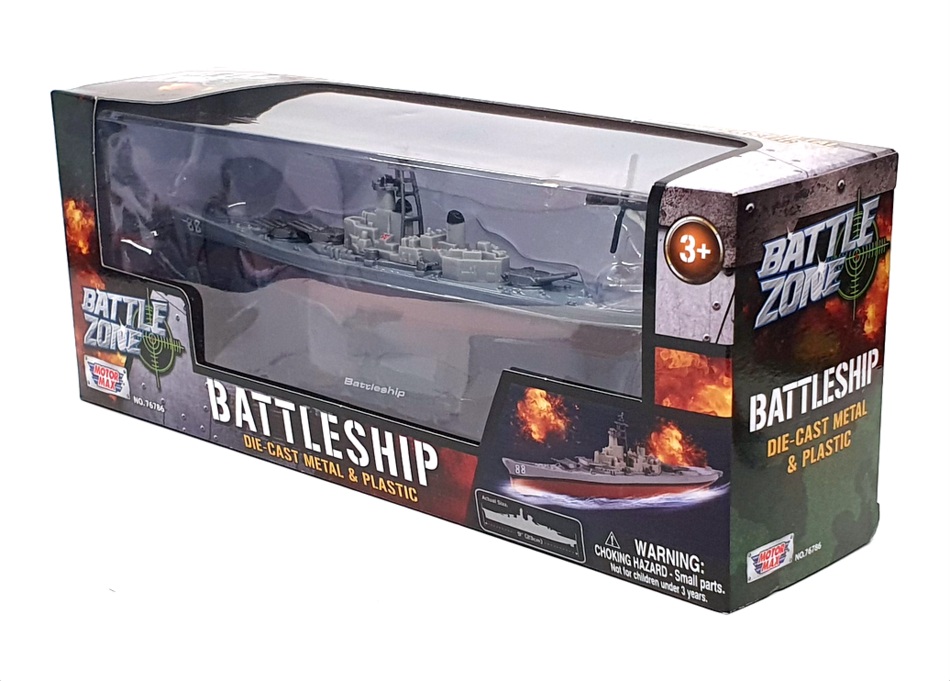 Motormax Appx 23cm Long Diecast 76786 - Battleship - Grey