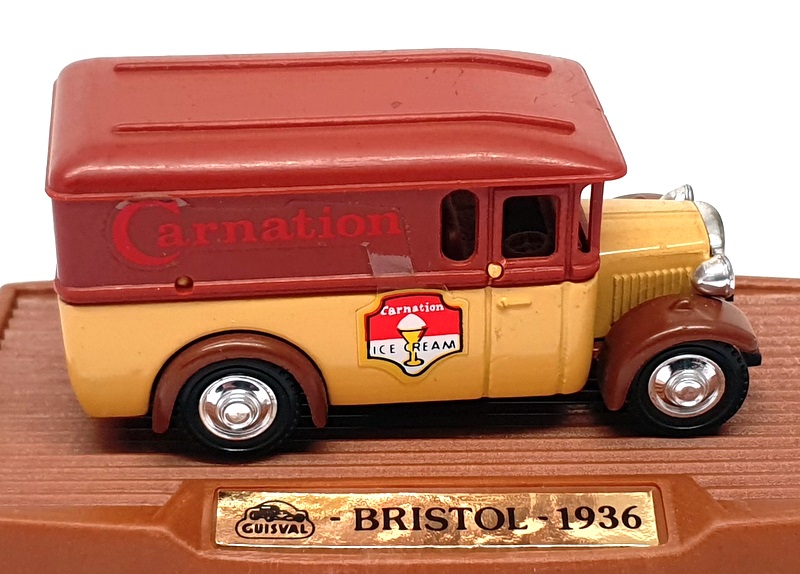 Guisval 8cm Long Diecast GVL01 - 1936 Bristol Van Carnation Ice-Cream Guisval 8cm Long Diecast GVL01 - 1936 Bristol Van Carnation Ice-Cream