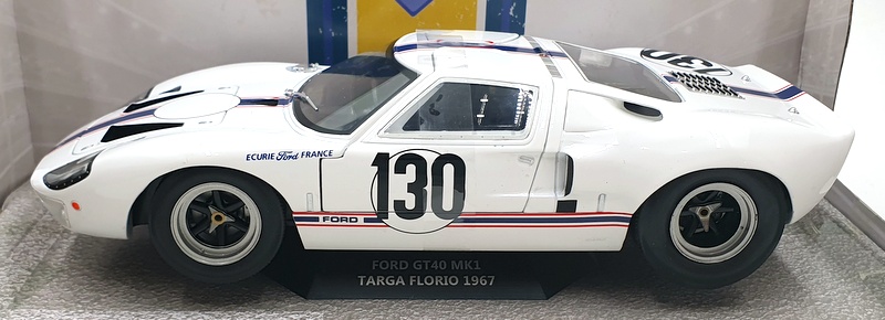Solido 1/18 Scale Diecast S1803009 - Ford GT40 MK1 Targa Florio 1967 #130 Solido 1/18 Scale Diecast S1803009 - Ford GT40 MK1 Targa Florio 1967 #130