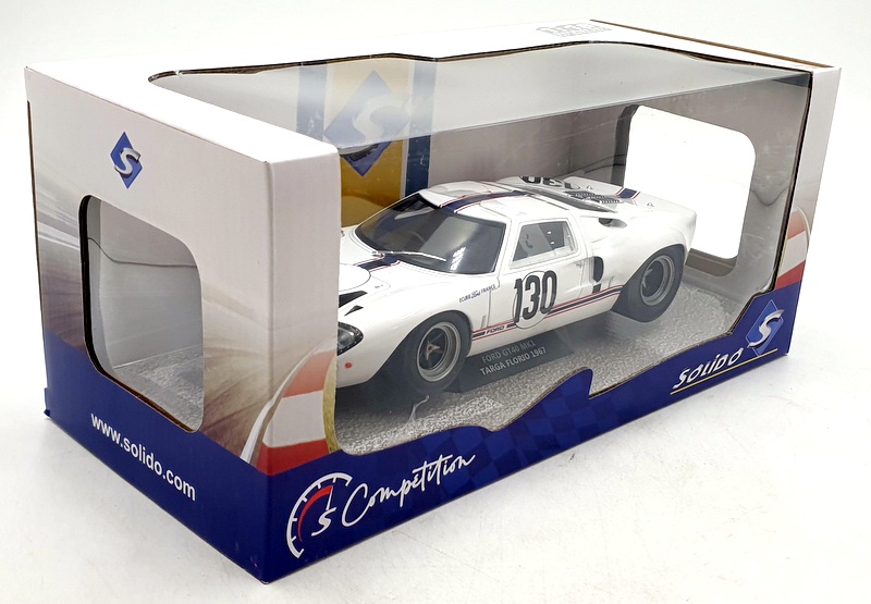 Solido 1/18 Scale Diecast S1803009 - Ford GT40 MK1 Targa Florio 1967 #130 Solido 1/18 Scale Diecast S1803009 - Ford GT40 MK1 Targa Florio 1967 #130