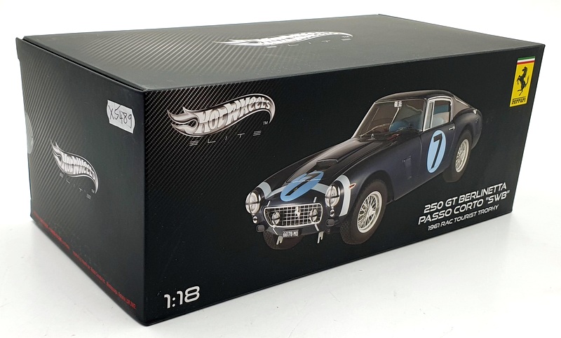 Hot Wheels 1/18 Scale X5489 Ferrari 250 GT Berlinetta #7 1961 RAC