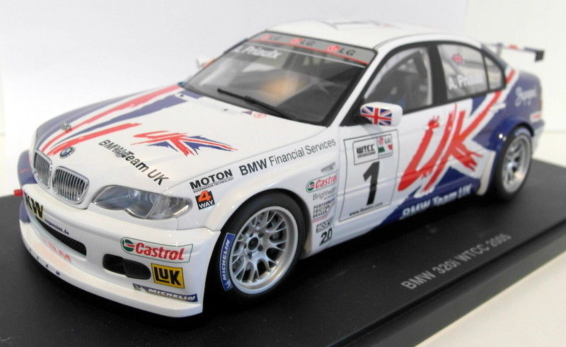 Autoart 1/18 Scale Diecast 80544 BMW 320i E46 WTCC 2005 A.Priaulx #1