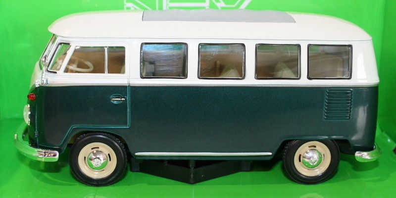 Welly NEX 1/24 Scale 22095W - 1962 Volkswagen VW Classics Bus Green | eBay